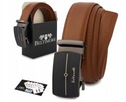 Beltimore Férfi bőr Öv fekete automata csattal, barna színben (Beltimore-A43brown_125)