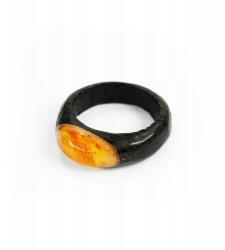  Gyűrű borostyán fekete tölgy ovális minden méret unisex - allegro - 18 380 Ft