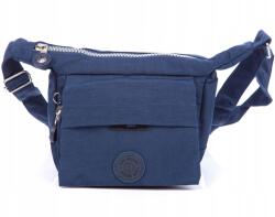 BAG STREET Válltáska könnyű anyagból, kreppelt, kicsi, sötétkék, utazáshoz (2251-4)