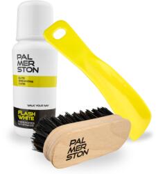 Palmerston Fehér Fehérítő paszta kanállal és cipőkefével 3az1ben Palmerston szett (Zestaw do czyszczenia i ochrony butów)