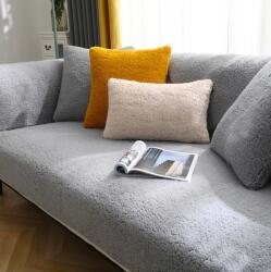 Shein Kanapé huzat vastag puha ágytakaró csúszásgátlóval szürke 70x70cm (110cm x 180cm)