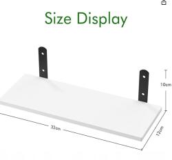  Diwoker fali polc, 4 db-os akasztós fali polc szett (123)