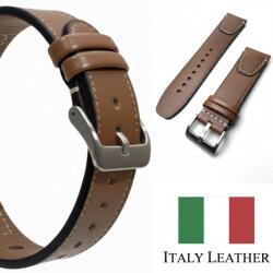  Óraszíj 24MM Barna Bőr Univerzális+teleszkóp Quick Pin (5904492848803)