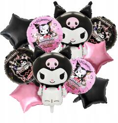  Bájos fekete Lufik mágikus macska motívummal születésnapi dekoráció