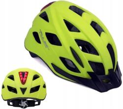AUTHOR Kerékpáros sisak Author Pulse Led X8 52-58cm sárga fluo lámpa (09-001658)