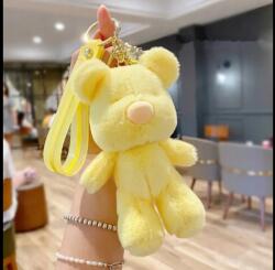  Kulcstartó Kézitáska medál Maci XXL Sárga (MIX BIG)