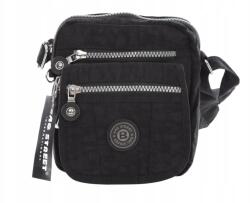 BAG STREET Kis méretű, könnyű férfi válltáska postás táska túratáska, fekete (2225)