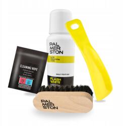 Palmerston Fehér Cipőkrém Kefével és Zsebkendővel 4in1 szett Palmerston (Zestaw do czyszczenia i ochrony butów)