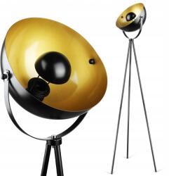 Interlook Álló Állólámpa 154cm E27 Fém Modern Háromlábú Arany Loft (DYT-L125-BLACK-V2)