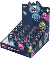 EMOS P4721, LED kulcstartó - hangos szörnyek, 18 db, display box (P4721)