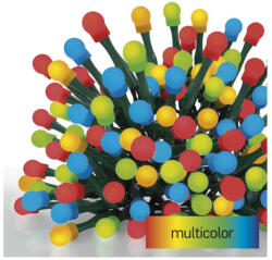 EMOS EMOS D5AM22, LED karácsonyi fényfüzér, cseresznye - golyók, 8 m, kültéri és beltéri, többszínű, progr, időz (D5AM22)