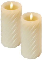 EMOS EMOS DCCV17, LED dekoráció - viaszgyertya 17 cm, 2x AAA, beltéri, meleg fehér, 2 db, távirányító (DCCV17)