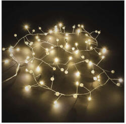 EMOS EMOS DCGW15, LED fényfüzér - gyöngyök, 1, 2 m, 3x AA, beltéri, meleg fehér, időzítő (DCGW15)
