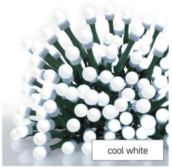 EMOS EMOS D5AC25, LED karácsonyi fényfüzér, csereszny -golyók, 48 m, kültéri és beltéri, hideg fehér, progr, időz (D5AC25)