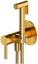 Omnires Y - Falra szerelhető bidé keverő zuhanyzóval, testtel, csiszolt arany színben SYSYBI2GLB (SYSYBI2GLB)