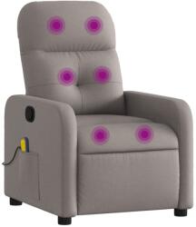 vidaXL tópszínű szövet dönthető masszázsfotel (374213) (374213)