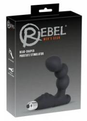 Rebeltec Rebel P-Spot Vibrator Curved Silicone Black 11 cm - Prostate Massager