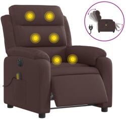 vidaXL sötétbarna szövet elektromos dönthető masszázsfotel (3204973) (3204973)