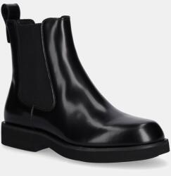 BOSS bőr bokacsizma 50552775 - fekete Női 38