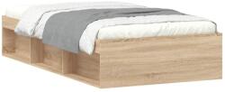 vidaXL sonoma-tölgyszínű ágykeret 100 x 200 cm (3203833) (3203833)