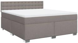 vidaXL tópszínű szövet rugós ágy matraccal 180 x 200 cm (3285985) (3285985)