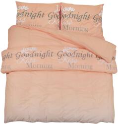 vidaXL rózsaszín ágyneműhuzat-garnitúra 155x220 cm pamut (136515) (136515)