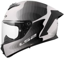 LS2 Cască integrală pentru motocicletă LS2 FF820 Rapid III Flow, alb-gri lucios (LS168200302-MASTER)
