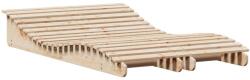 vidaXL 2 db tömör fenyőfa napozóágy 205 x 60 x 31, 5 cm (832573) (832573)
