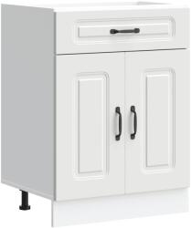 vidaXL Konyhai alsó szekrény Kalmar fehér műfa (853487) (853487)
