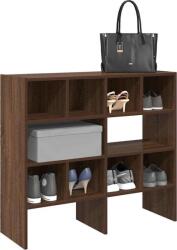 vidaXL cipőtartó állványok 2 db egymásba rakható barna tölgy (858852) (858852)