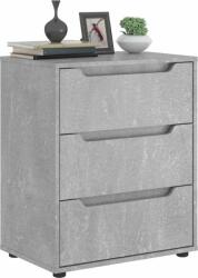 vidaXL VISNES betonszürke szerelt fa tálalószekrény 60x40x73 cm (4108286) (4108286)