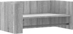 vidaXL szürke sonoma színű szerelt fa fali polc 70, 5 x 35 x 30, 5 cm (848456) (848456)