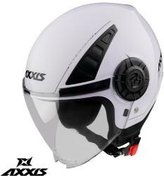 AXXIS Casca Axxis Metro S V2 - Open face, alb lucios, ECE 22.06 (4333B12001)