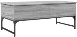 vidaXL szürke sonoma szerelt fa és fém dohányzóasztal 100 x 50 x 40 cm (845379) (845379)