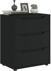 vidaXL VISNES fekete szerelt fa tálalószekrény 60x40x73 cm (4108285 VidaXL) (4108285 VidaXL)