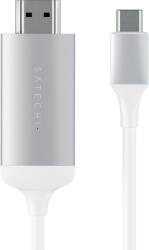 Satechi Aluminium TYPE-C -> 4K HDMI átalakító kébel ezüst (ST-CHDMIS) (ST-CHDMIS)