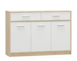 TEMPO KONDELA TEYO fehér mdf komód