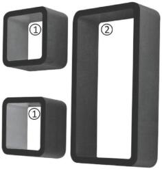 TEMPO KONDELA TRIX fekete mdf polc