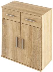 TEMPO KONDELA RESITA III sonoma tölgy barna mdf komód