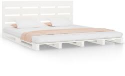 vidaXL fehér tömör fenyőfa ágykeret 120x190 cm (4FT Small Double) (3190501) (3190501)