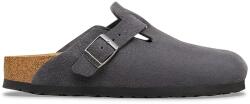 Birkenstock papucs velúrból Boston - szürke Női 44