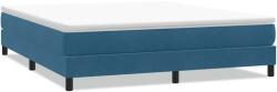 vidaXL sötétkék bársony rugós ágy matrac nélkül 180x220 cm (3315889) (3315889)
