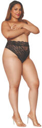  Dreamgirls - magas derekú, csipkés bugyi (fekete) XL méret