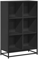 vidaXL fekete szerelt fa könyvszekrény 65, 5x33x107, 5 cm (849159) (849159)