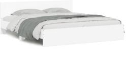 vidaXL fehér ágykeret fejtámlával 200 x 200 cm (3207455) (3207455)