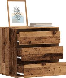 vidaXL antik fa színű szerelt fa fiókos sarokszekrény 60 x 41 x 58 cm (852850) (852850)