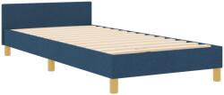 vidaXL Ágykeret fejtámlával Kék 100 x 200 cm szövet (3344787) (3344787)