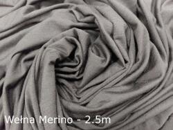 Anmartex Merinó gyapjú 100% Jersey 160g fekete 2, 5 mb (Singiel - wełna 100%)