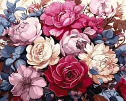 Ideyka Festmény Számok Szerint Luxus Csokor 40X50CM (KHO3252)