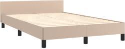 vidaXL cappuccino színű műbőr ágykeret fejtámlával 120x190 cm (379546) (379546)